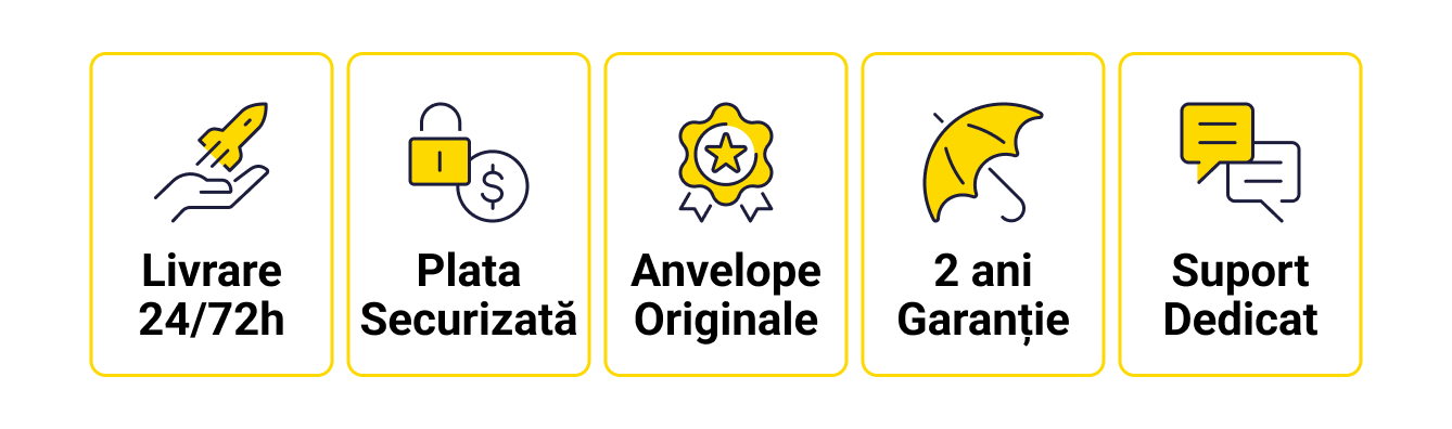 Livrare 24/72h, Plata Securizată, Anvelope Originale, 2 ani Garanție, Suport Dedicat